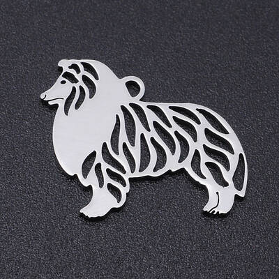 Non-Tarnish 201 Stainless Steel Dog Pendants