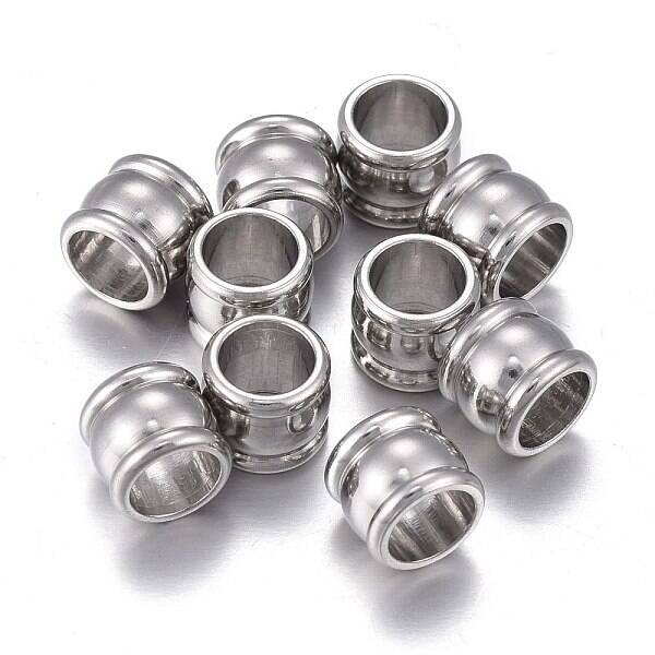 Non-Tarnish 201 Stainless Steel European Beads