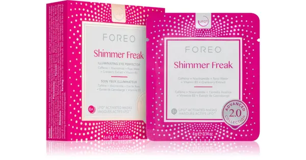 Foreo Ufo™ Shimmer Freak Illuminating Mask Against Dark Circles 6 Pieces