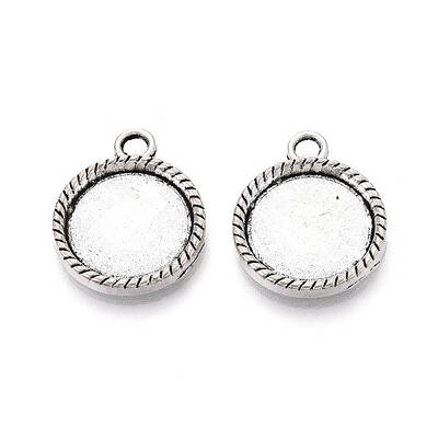 Tibetan Style Alloy Pendant Cabochon Settings