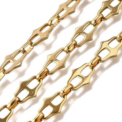 Ion Plating(IP) 304 Stainless Steel Nuggets Link Chains