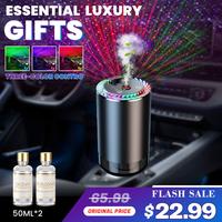 Smart Car Diffuser: 50ML×2 Natural Cologne Air Purifier Lasting Fragrance Rolls Royce Star Roofing