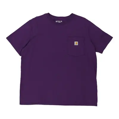 Carhartt T-Shirt - XL Purple Cotton