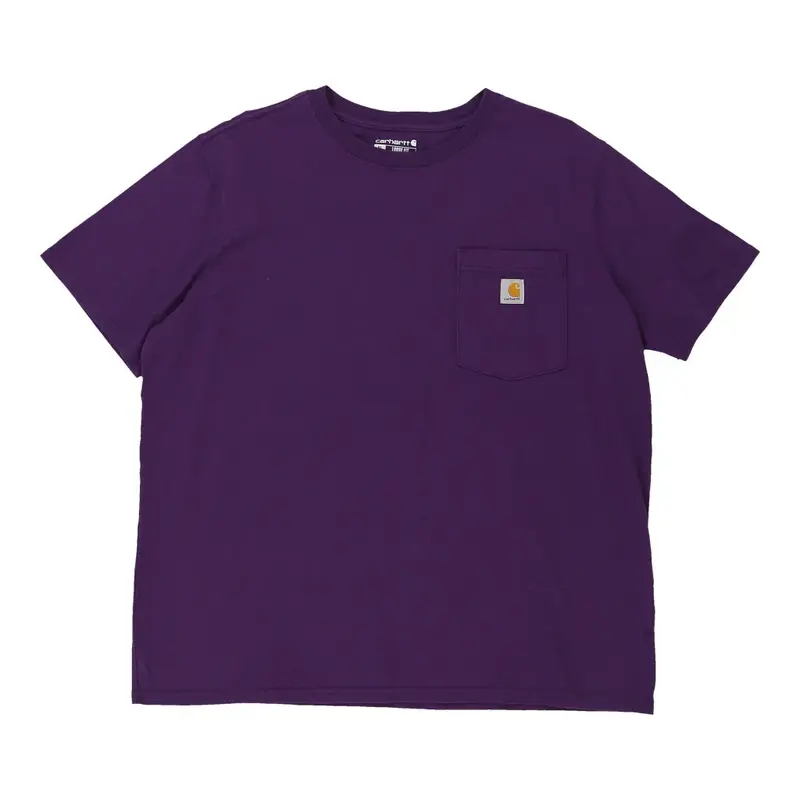 Carhartt T-Shirt - XL Purple Cotton