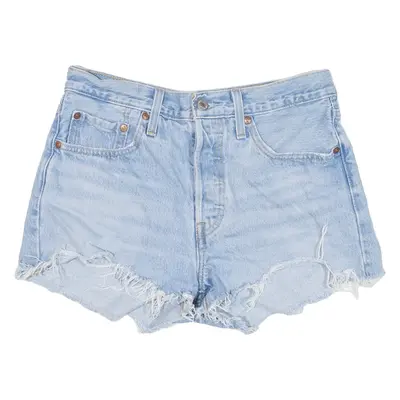 LEVI'S 501 BIG E Womens Denim Shorts Blue M W30