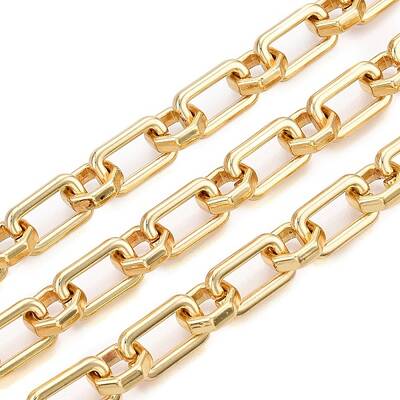 Alloy Rectangle & Octagon Link Chains