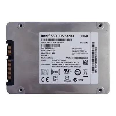 SSDSC2CT080A4K5 Intel 335 80GB Multi-Level Cell SATA 6Gb/s 2.5-Inch Solid State Drive