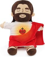 Jesus Plush Breath Soothing Jesus Stuffed Animal Jesus Heart Toy Savior Doll for Church Sunday School Religious Easter Gift B...