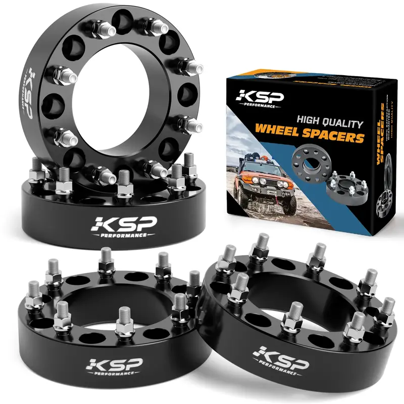 2 8X180 Wheel Spacers 2011-2023 Silverado/Sierra 2500HD 3500HD- KSP Performance