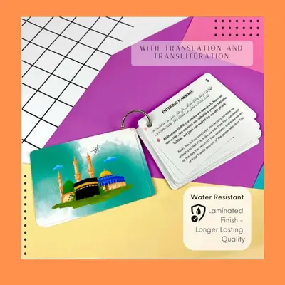 Umrah Dua Cards Step by Step Guide Umrah Duas