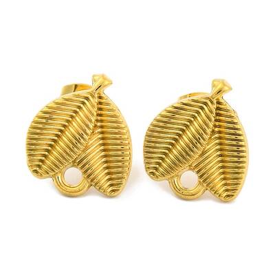 Ion Plating(IP) 304 Stainless Steel Studs Earring Findings
