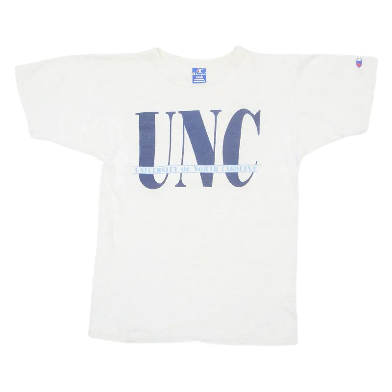 CHAMPION University Of North Carolina Mens T-Shirt Grey USA M