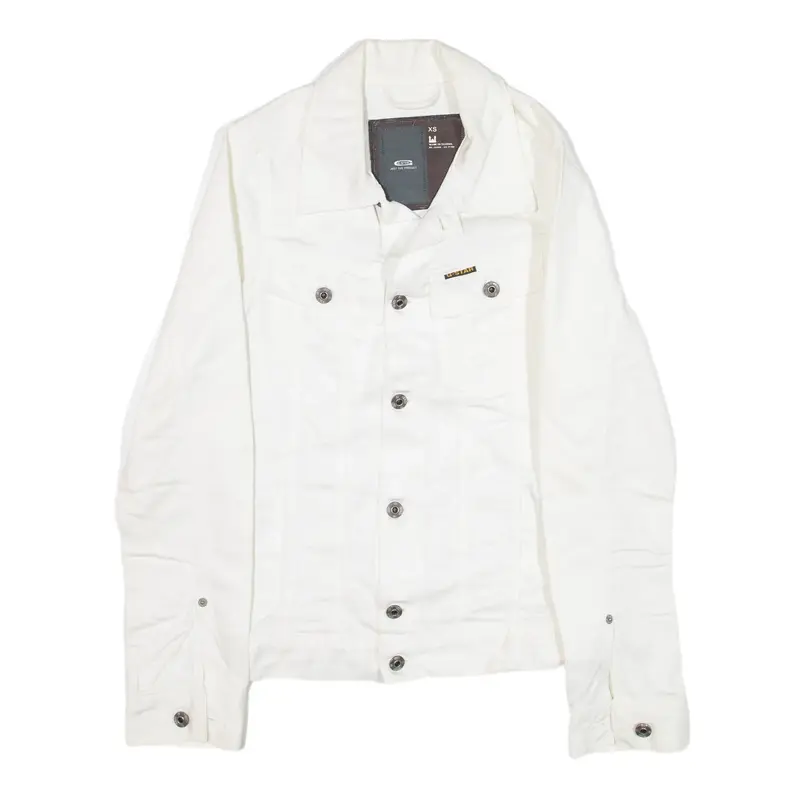 G-STAR Denim Jacket White Mens XS