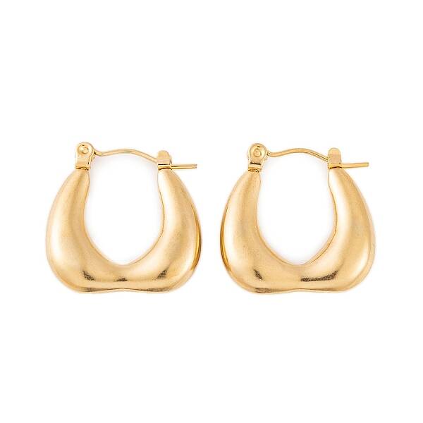 Ion Plating(IP) 304 Stainless Steel Hoop Earrings for Women