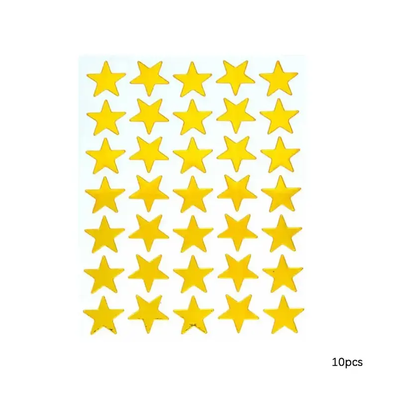 Star Pattern Sticker, 10 Sheets/Set Multi-purpose Sticker for DIY Crafts, Decorative Sticker for Car Bike Laptop Phone Luggag...
