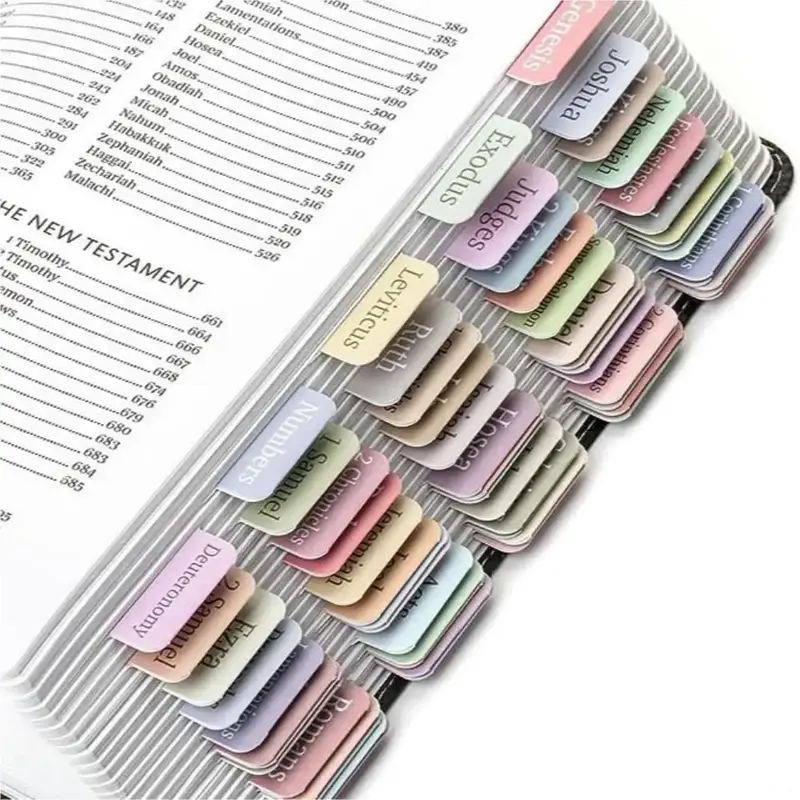 Bible Index Label Sticker, 5/8 Counts Colorful Alphabet Label Sticker, Index Label Sticker for Bible Dictionary