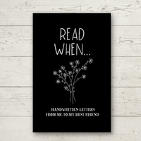 Read When -Handwritten Letters From Me To My Best Friend: I Wrote A Book About You, Things You Need To Know; Friendship & Val...