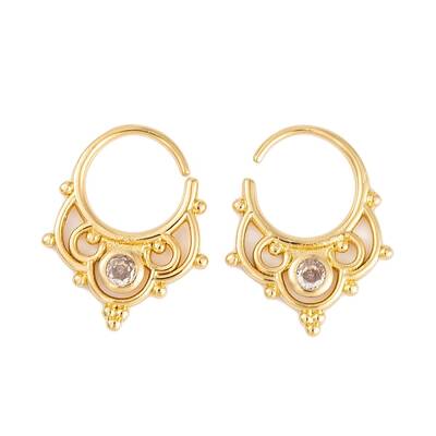 Rack Plating Brass Cubic Zirconia Earrings