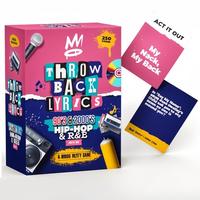 Throwback Lyrics - The 90s & 2000s Hip-Hop & R&B Music Party Game, 250 Trivia Cards & Charades for Game Nights, Date Nights &...