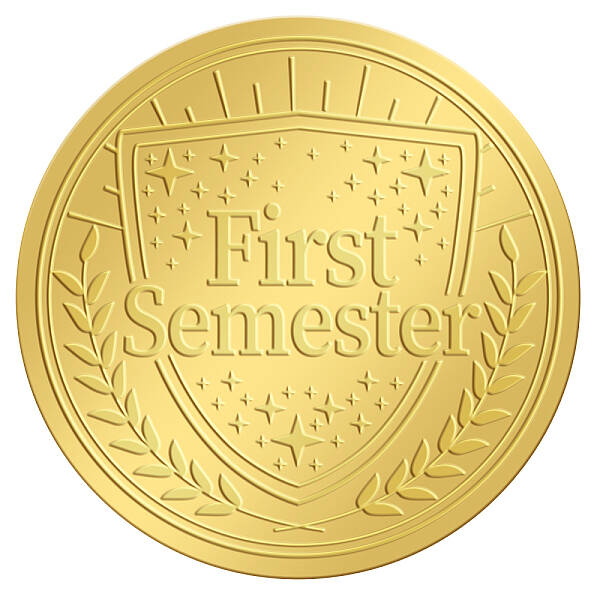 Self Adhesive Gold Foil Embossed Stickers