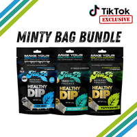 Minty Bag Bundle - TeaZa Energy Pouches with Herbal Tea and B Vitamins
