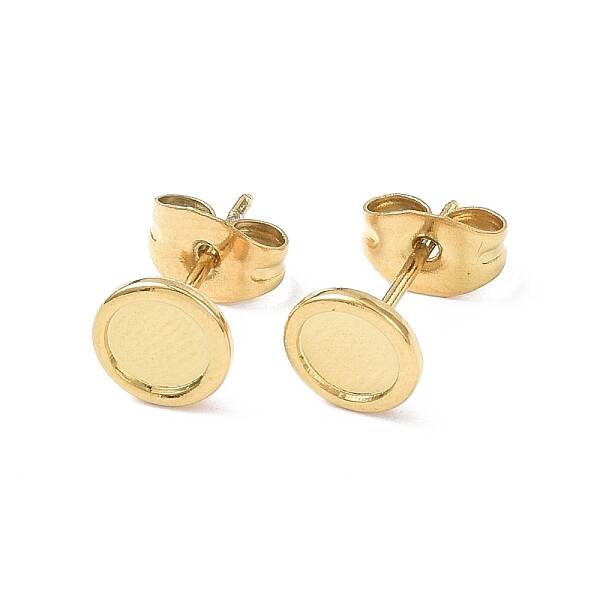 Ion Plating(IP) 304 Stainless Steel Stud Earring Finding