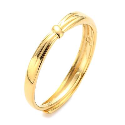 304 Stainless Steel Knot Adjustable Ring for Women