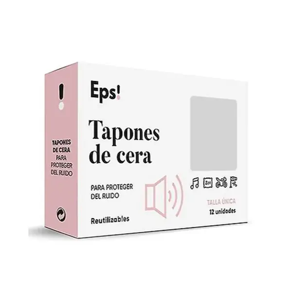 Earplugs in EPS Wax 12pcs