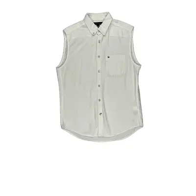 Tommy Hilfiger Slim Fit Blouse - Small White Cotton