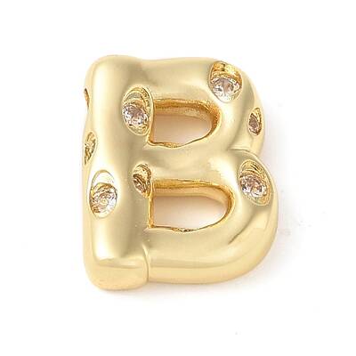 Brass Micro Pave Clear Cubic Zirconia Pendant