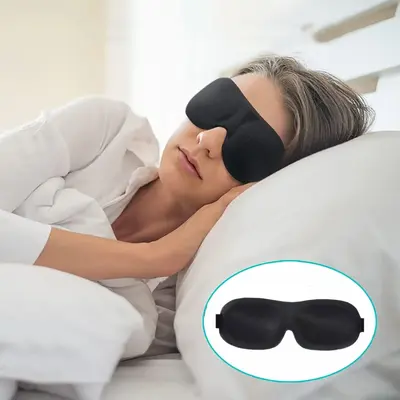 Blocking Sleep Mask, 1 Count 100% Blackout 3d Eye Mask for Sleeping Sleeping Night Blindfold for Men & Women, Yoga Challenge,...