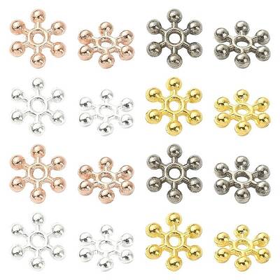 100Pcs 4 Colors Zinc Alloy Spacer Beads