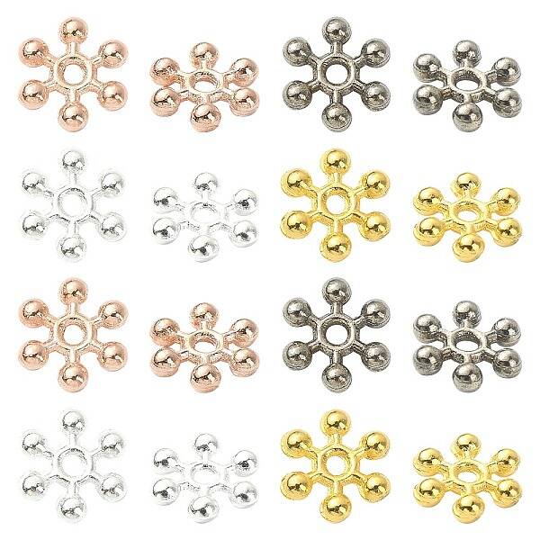 100Pcs 4 Colors Zinc Alloy Spacer Beads