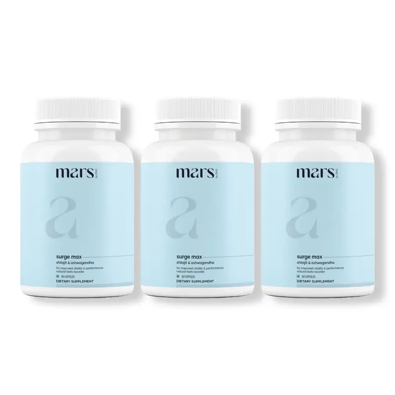 Mars Natural Ashwagandha Caps: Powered with Shilajit & Safed Musli