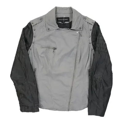 Ashley Stewart Jacket - Large Grey Cotton