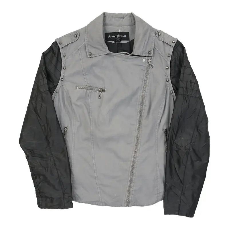 Ashley Stewart Jacket - Large Grey Cotton