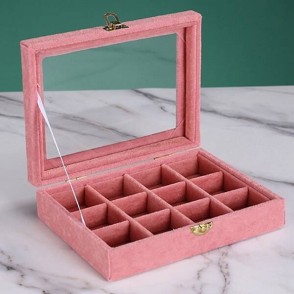 Flock with Glass Jewelry Display Box