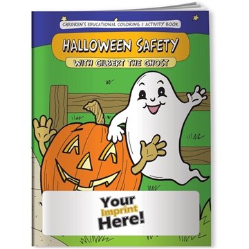 300 Custom Coloring Book - Halloween Safety with Gilbert the Ghost
