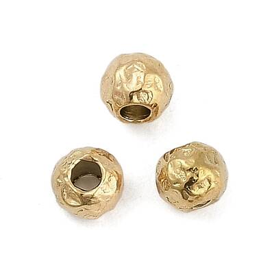Textured 316 Surgical Stainless Steel Beads