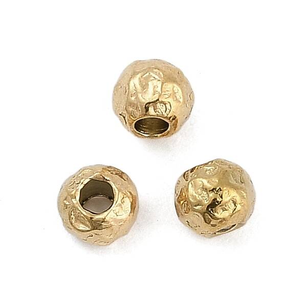 Textured 316 Surgical Stainless Steel Beads