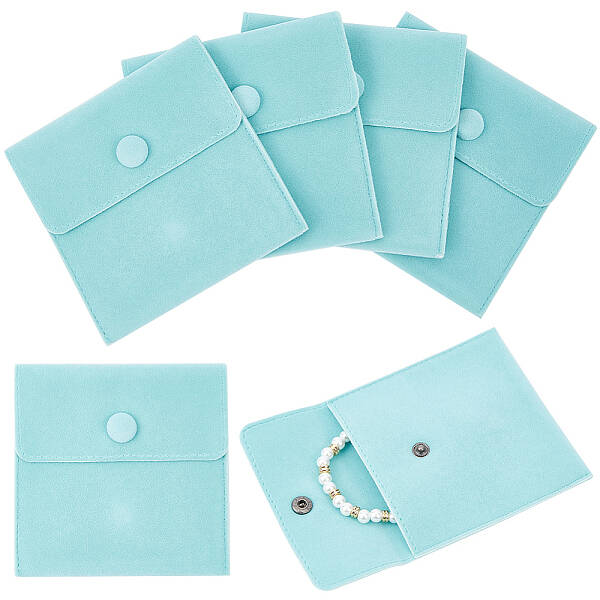Square Velvet Jewelry Bags
