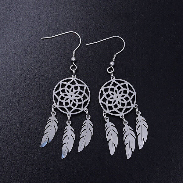 Tarnish Resistant 201 Stainless Steel Chandelier Earrings