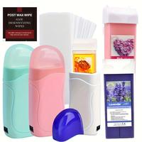 Roll on Wax Warmer Kit, Waxing Kit for Women, Roll on Wax Warmer Kit, Roller Waxing Kit for Women & Men Sensitive Skin, Wax R...