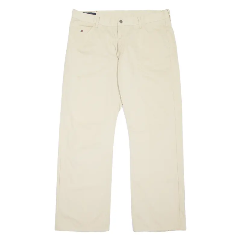 TOMMY HILFIGER Mens Trousers Beige Relaxed Straight W38 L32