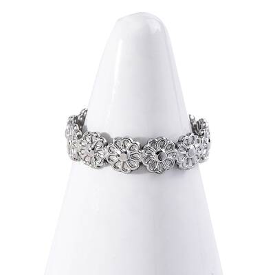 304 Stainless Steel Open Cuff Ring for Women