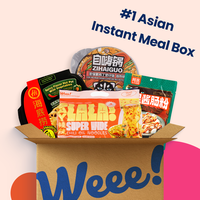 Asian Instant Meal Box ($31 Value) -SAYLALA Chili Oil Noodles, Steamed Rice Noodle Rolls, Self-Heating Rice Pot & Spicy Hot P...