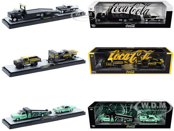 Auto Haulers Coca-Cola Set of 3 pieces Release 48 Limited Edition to 4800 pieces Worldwide 1/64 Diecast Models by M2 Machin...
