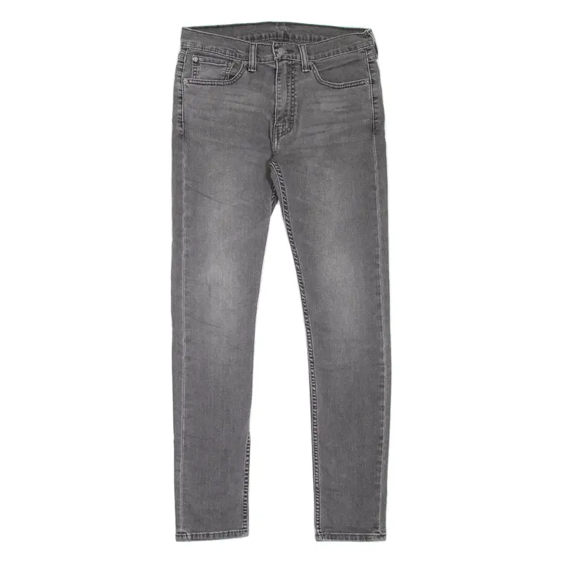 LEVI'S 519 Jeans Mens Grey Slim Skinny Stone Wash W30 L31