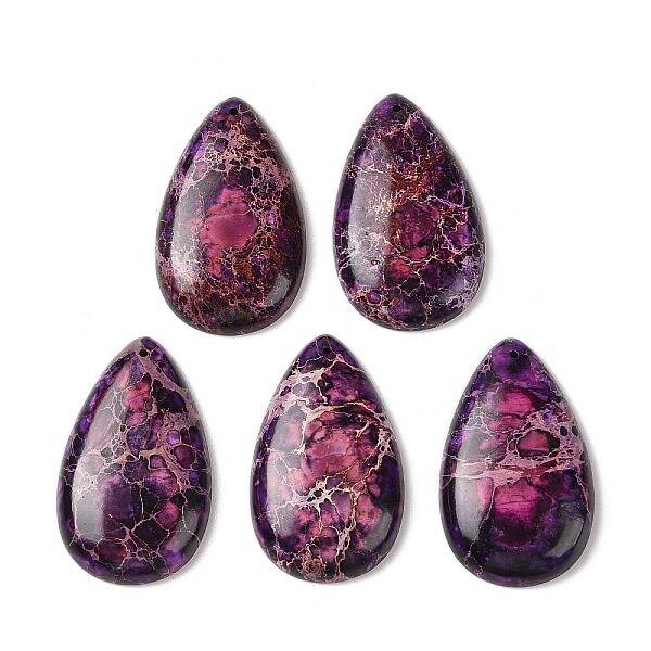 Natural Imperial Jasper Pendants