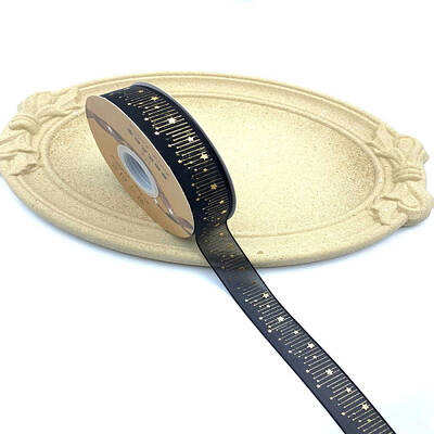 50 Yards Gold Stamping Polyester Ribbons